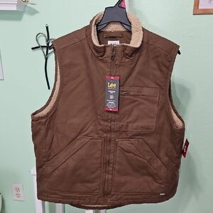LEE sherpa lined workwear vest